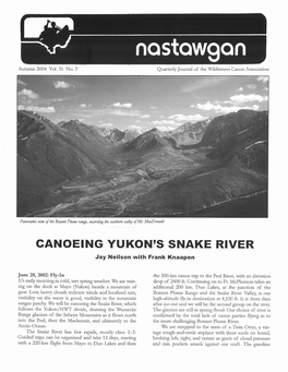 CANOEING YUKON's SNAKE RIVER Jay Neilson with Frank Knaapen