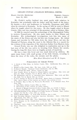 Proceedings of the Indiana Academy of Science