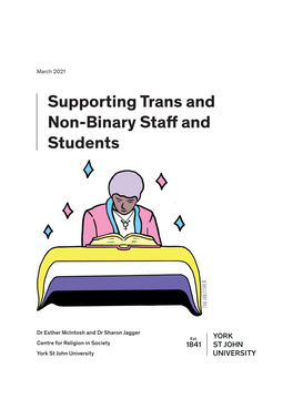 Supporting Trans and Non-Binary Staff and Students
