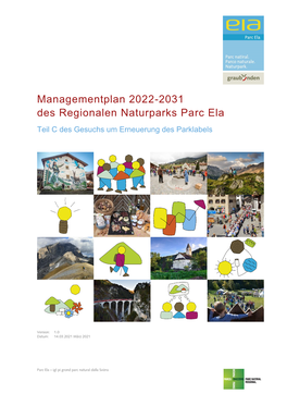 Managementplan 2022-2031 Des Regionalen Naturparks Parc Ela Teil C Des Gesuchs Um Erneuerung Des Parklabels