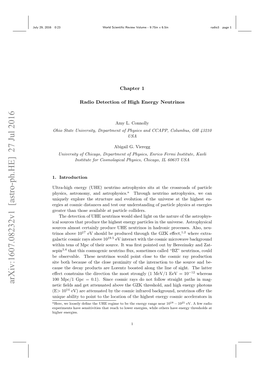 Radio Detection of High Energy Neutrinos