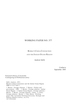 Working Paper No. 377