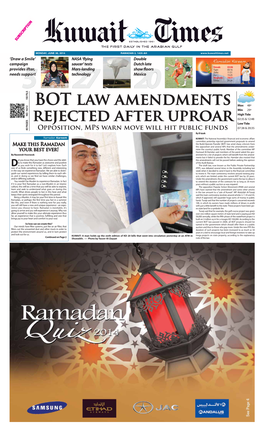 BOT Law Amendments Rejected After Uproar