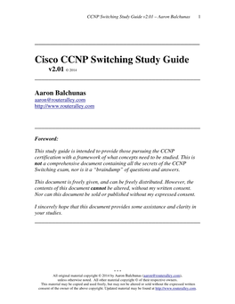 Complete CCNP Switching Study Guide