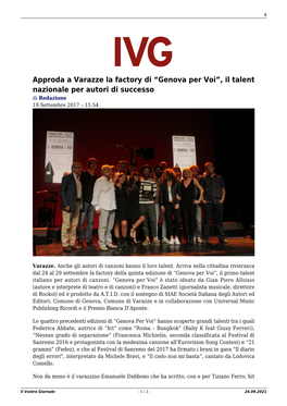 Il Vostro Giornale - 1 / 3 - 24.09.2021 2