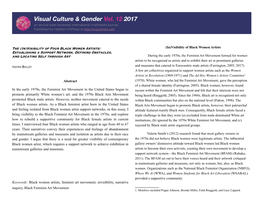 Visual Culture & Gender Vol. 12 2017