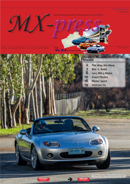 Newsletter of the Mazda MX-5 Club of WA Inc. B