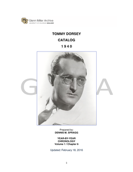 Tommy Dorsey Catalog 1 9