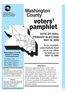 Voters' Pamphlet