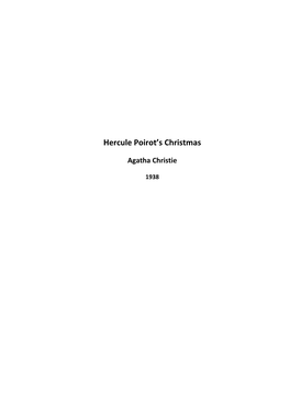 Hercule Poirot's Christmas