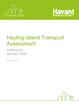 Hayling Island Transport Assessment | Addendum | January 2020 1