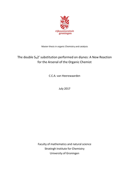 The Double SN2' Substitution Performed on Diynes: a New