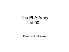 The PLA Army at 90