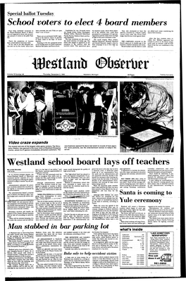 December 2, 1982 Westland, Michigan 48 Pages Twenty-Five Cents