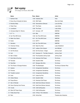 Set Xyzzy 137 Songs, 9.3 Hours, 920.2 MB