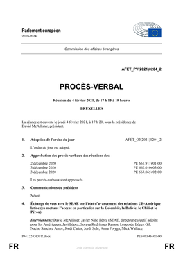 Fr Fr Procès-Verbal