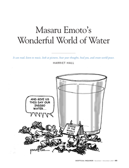 Masaru Emoto's Wonderful World of Water