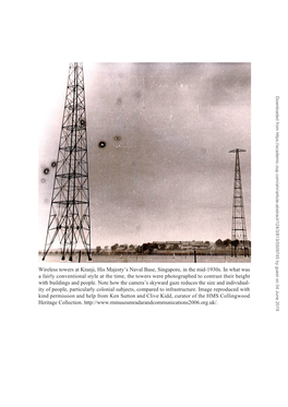 Wireless Towers at Kranji, His Majesty's Naval Base, Singapore, In