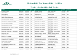 DNA Test Report: DNA - L-2HGA