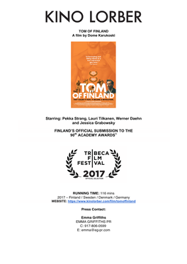 TOM of FINLAND Presskit