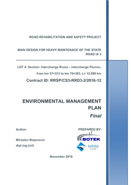 5. Environmental Management Plan