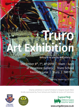 Truro Art Exhibition Brought to You by Artgallerysw