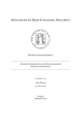 Advances in Side-Channel Security