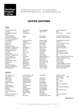 Haydn Gwynne