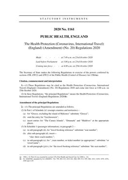 Regulations 2020