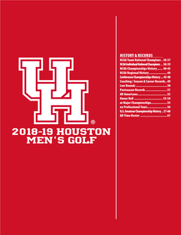 2018-19 Houston Men's Golf