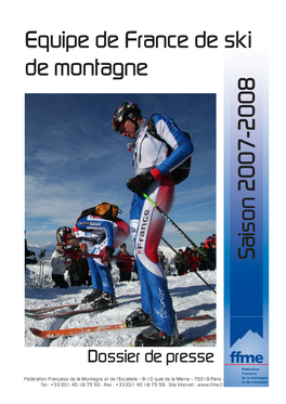 Equipe De France De Ski De Montagne Saison 2007-2008