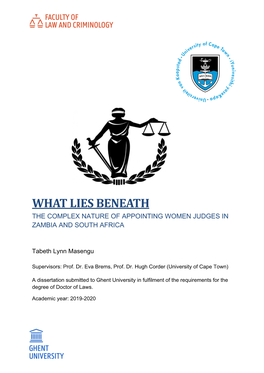 What Lies Beneath the Complex Nature of Appointing Women Judges in Zambia and South Africa