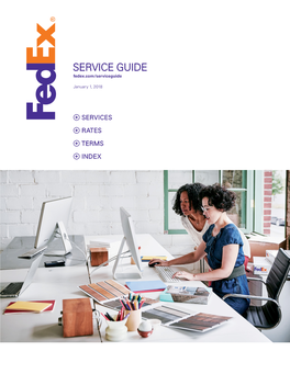 SERVICE GUIDE Fedex.Com/Serviceguide