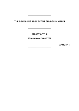 The Governing Body of the Church in Wales