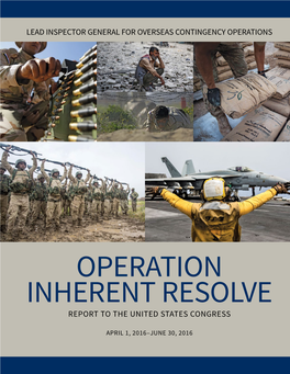 Operation Inherent Resolve, Report to Congress