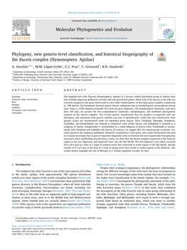 Phylogeny, New Generic-Level Classification, And