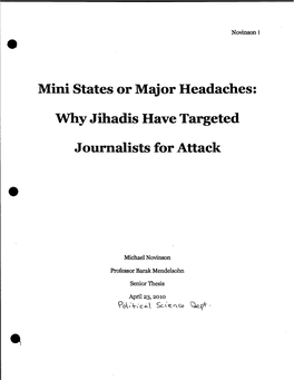 Why Jihadis Have Targeted Journalists for Attack