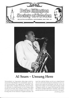 Al Sears - Unsung Hero