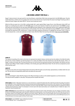 « an Iconic Jersey for Villa »