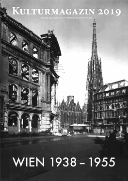 WIEN 1938 – 1955 2019 Kulturgeschichten.Wien
