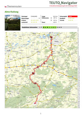 Themenrouten Alme-Radweg