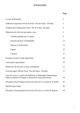 Répertoire Des Éleveurs Par Espèce, Race Et Variété