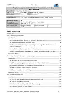 Table of Contents Introduction