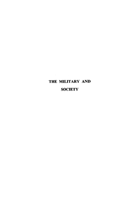 The Military and Society