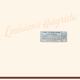 The Louisiana Hayride Tonight Notes on Live Recordings (CD 2-20)