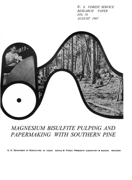 Magnesium Bisulfite Pulping and Papermaking with Southern Pine