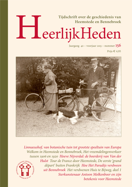 Tijdschrift Over De Geschiedenis Van Heemstede En Bennebroek