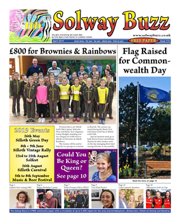Issue 173 £800 for Brownies & Rainbows Flag Raised for Common- Wealth Day