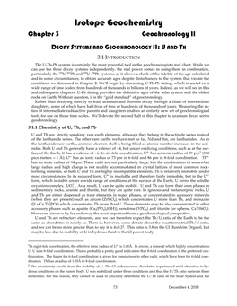 Chapter 3. Decay Systems and Geochronology II: U-Th-Pb