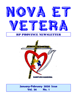 January-February 2020 Issue Vol. 56 No. 1 RP PROVINCE NEWSLETTER